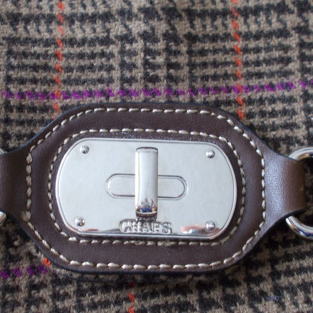 CHAPS Tweed Print Crossbody Bag